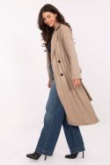 Płaszcz Damski Model IT-PL-A8393.81 Beige - Rue Paris Płaszcz Damski Model IT-PL-A8393.81 Beige - Rue Paris