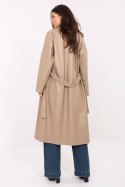 Płaszcz Damski Model IT-PL-A8393.81 Beige - Rue Paris Płaszcz Damski Model IT-PL-A8393.81 Beige - Rue Paris