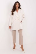 Płaszcz Damski Model IT-PL-A9582.86 Ecru - Rue Paris