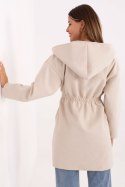 Płaszcz Damski Model IT-PL-A9587.00 Light Beige - Rue Paris Płaszcz Damski Model IT-PL-A9587.00 Light Beige - Rue Paris