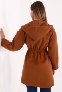 Płaszcz Damski Model IT-PL-A9587.00 Light Brown - Rue Paris