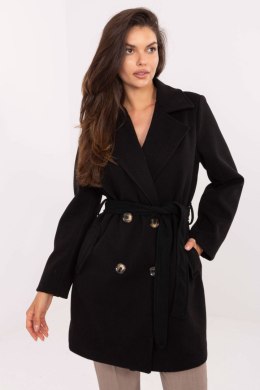 Płaszcz Damski Model IT-PL-A9590.85 Black - Rue Paris