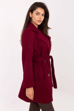 Płaszcz Damski Model IT-PL-A9590.85 Bordo - Rue Paris