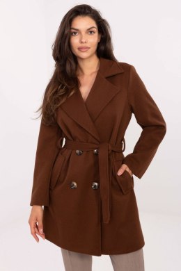 Płaszcz Damski Model IT-PL-A9590.85 Brown - Rue Paris