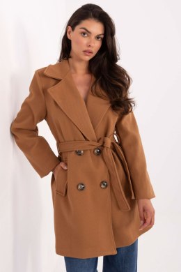 Płaszcz Damski Model IT-PL-A9590.85 Camel - Rue Paris