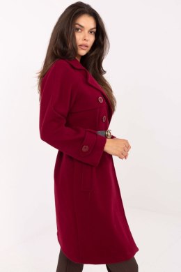 Płaszcz Damski Model IT-PL-FL5712.84 Bordo - Rue Paris