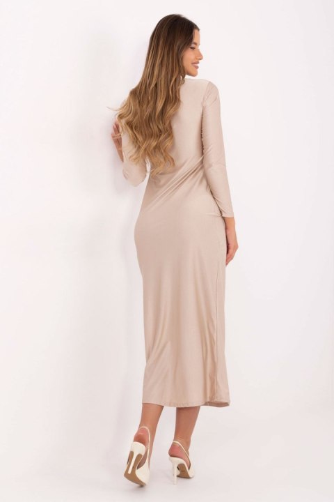 Sukienka Model IT-SK-21619.97 Beige - Italy Moda Sukienka Model IT-SK-21619.97 Beige - Italy Moda
