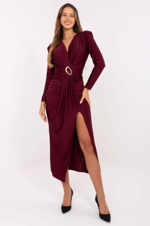 Sukienka Model IT-SK-21625.84 Bordo - Italy Moda Sukienka Model IT-SK-21625.84 Bordo - Italy Moda
