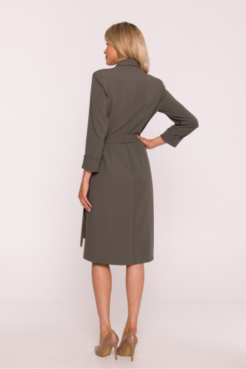 Sukienka Model S415 Khaki - Stylove Sukienka Model S415 Khaki - Stylove