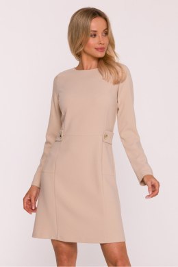 Sukienka Model S419 Beige - Stylove