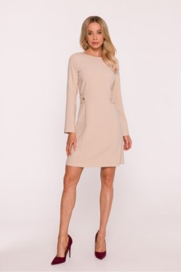 Sukienka Model S419 Beige - Stylove