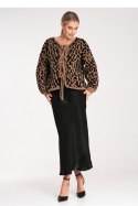 Sweter Damski Model M1094 Black/Beige - Figl