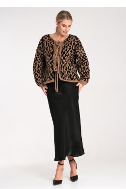 Sweter Damski Model M1094 Black/Beige - Figl