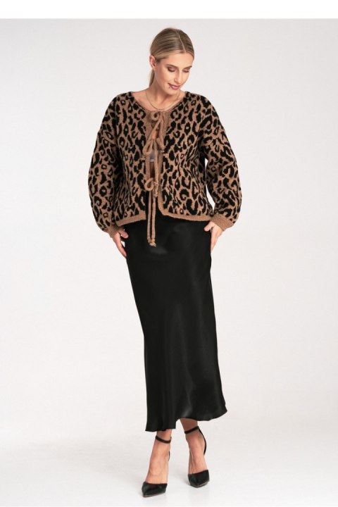 Sweter Damski Model M1094 Black/Beige - Figl Sweter Damski Model M1094 Black/Beige - Figl