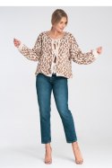 Sweter Damski Model M1094 White/Beige - Figl