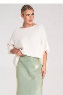 Sweter Damski Model M1102 Ecru - Figl Sweter Damski Model M1102 Ecru - Figl