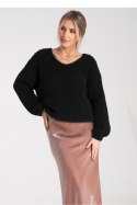 Sweter Damski Model M1108 Black - Figl Sweter Damski Model M1108 Black - Figl