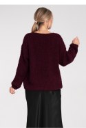 Sweter Damski Model M1108 Bordo - Figl Sweter Damski Model M1108 Bordo - Figl