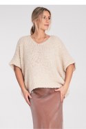 Sweter Damski Model M1109 Beige - Figl Sweter Damski Model M1109 Beige - Figl