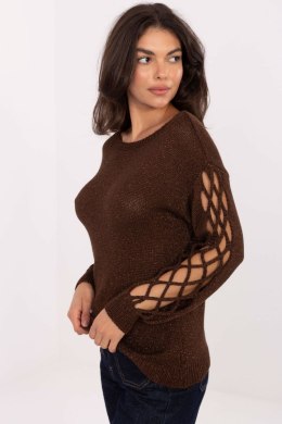 Sweter Damski Model MI-SW-1606.96 Dark Brown - Italy Moda