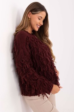 Sweter Damski Model MI-SW-2008.86 Bordo - Rue Paris