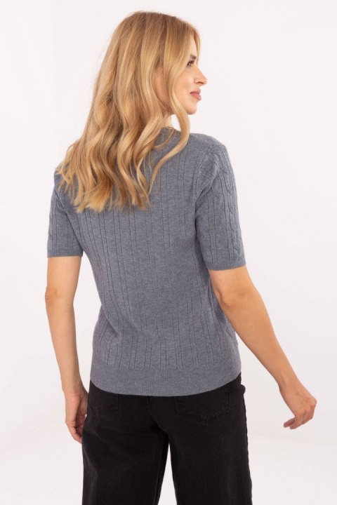 Sweter Damski Model PM-SW-B-615.18 Dark Grey - Factory Price Sweter Damski Model PM-SW-B-615.18 Dark Grey - Factory Price