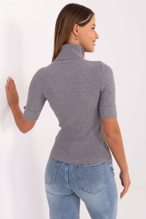 Sweter Damski Model PM-SW-CV6078.05 Grey - Factory Price Sweter Damski Model PM-SW-CV6078.05 Grey - Factory Price