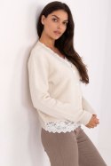 Sweter Damski Model PM-SW-F513.16 Light Beige - Factory Price