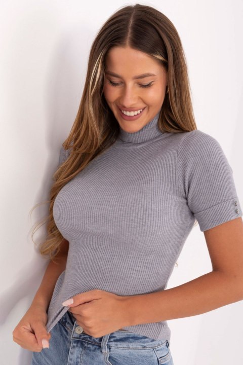 Sweter Damski Model PM-SW-FG577.47 Grey - Factory Price Sweter Damski Model PM-SW-FG577.47 Grey - Factory Price