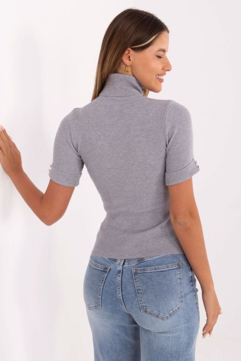 Sweter Damski Model PM-SW-FG577.47 Grey - Factory Price Sweter Damski Model PM-SW-FG577.47 Grey - Factory Price