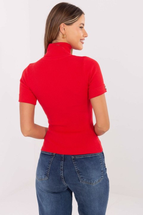 Sweter Damski Model PM-SW-FG577.47 Red - Factory Price Sweter Damski Model PM-SW-FG577.47 Red - Factory Price