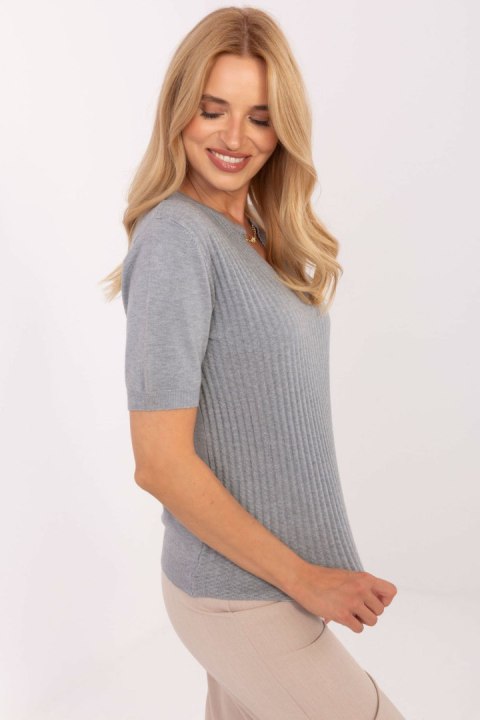 Sweter Damski Model PM-SW-PM-5053.39 Grey - Factory Price Sweter Damski Model PM-SW-PM-5053.39 Grey - Factory Price