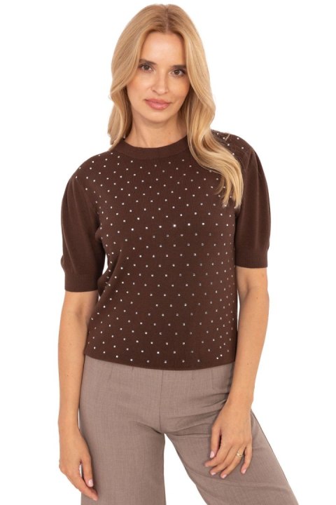 Sweter Damski Model PM-SW-PM-5060.06 Brown - Factory Price Sweter Damski Model PM-SW-PM-5060.06 Brown - Factory Price