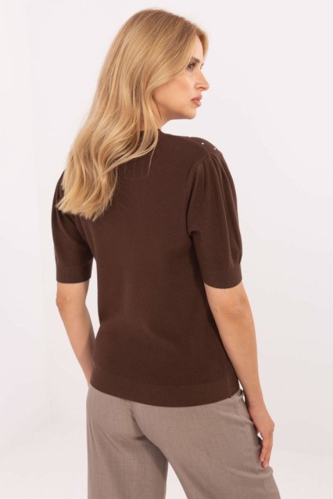 Sweter Damski Model PM-SW-PM-5060.06 Brown - Factory Price Sweter Damski Model PM-SW-PM-5060.06 Brown - Factory Price