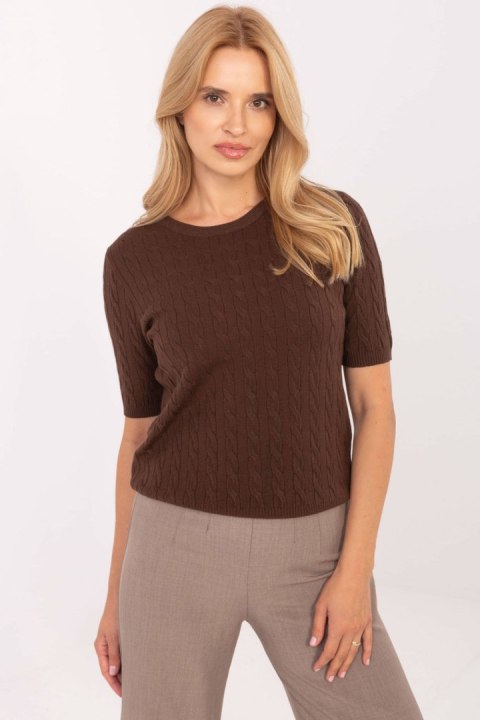 Sweter Damski Model PM-SW-PM-5065.28 Brown - Factory Price Sweter Damski Model PM-SW-PM-5065.28 Brown - Factory Price
