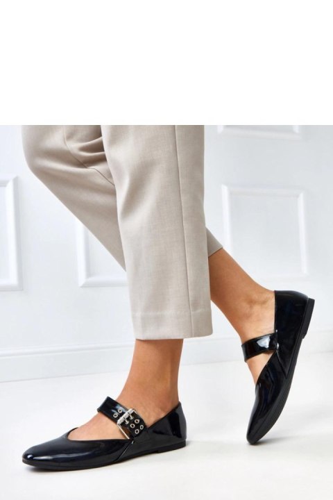 Baleriny Model Damia GL10-1 Black - Solea Baleriny Model Damia GL10-1 Black - Solea