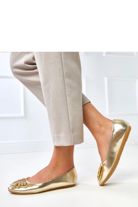 Baleriny Model Gruca GJ3092-4 Gold - Solea Baleriny Model Gruca GJ3092-4 Gold - Solea