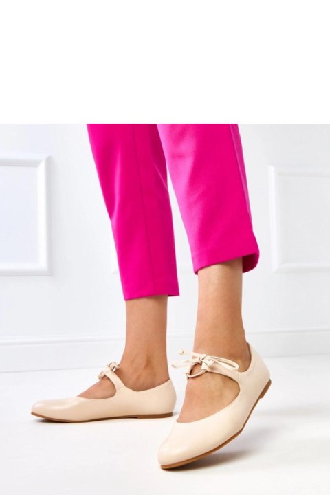 Baleriny Model Sallay BSD106-3 Beige - Solea Baleriny Model Sallay BSD106-3 Beige - Solea