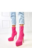 Botki Model Ramla YES-3858-1 Pink - Solea