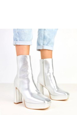 Botki Model Trisha LEI-39 Silver - Solea