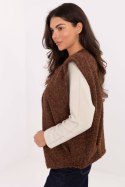 Kamizelka Model IT-KZ-FL9622.29P Brown - Rue Paris Kamizelka Model IT-KZ-FL9622.29P Brown - Rue Paris