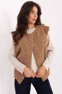 Kamizelka Model IT-KZ-FL9622.29P Camel - Rue Paris Kamizelka Model IT-KZ-FL9622.29P Camel - Rue Paris