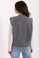 Kamizelka Model IT-KZ-FL9622.29P Dark Grey - Rue Paris Kamizelka Model IT-KZ-FL9622.29P Dark Grey - Rue Paris