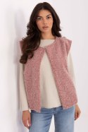 Kamizelka Model IT-KZ-FL9622.29P Dark Pink - Rue Paris Kamizelka Model IT-KZ-FL9622.29P Dark Pink - Rue Paris