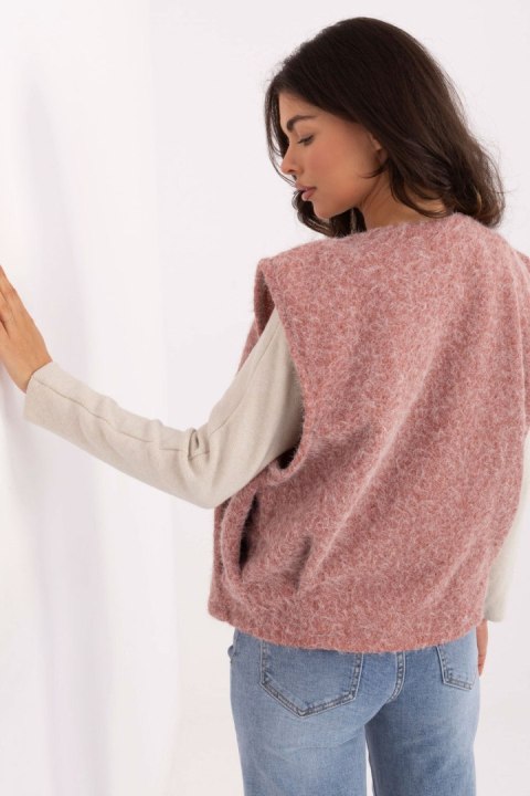 Kamizelka Model IT-KZ-FL9622.29P Dark Pink - Rue Paris Kamizelka Model IT-KZ-FL9622.29P Dark Pink - Rue Paris