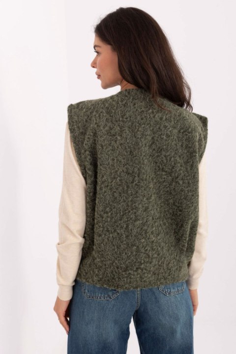 Kamizelka Model IT-KZ-FL9622.29P Khaki - Rue Paris Kamizelka Model IT-KZ-FL9622.29P Khaki - Rue Paris