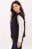 Kamizelka Model IT-KZ-FL9622.29P Navy - Rue Paris Kamizelka Model IT-KZ-FL9622.29P Navy - Rue Paris