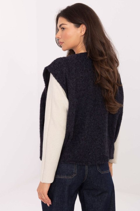 Kamizelka Model IT-KZ-FL9622.29P Navy - Rue Paris Kamizelka Model IT-KZ-FL9622.29P Navy - Rue Paris