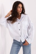 Koszula Damska Model IT-KS-FL9273.86 White - Rue Paris Koszula Damska Model IT-KS-FL9273.86 White - Rue Paris