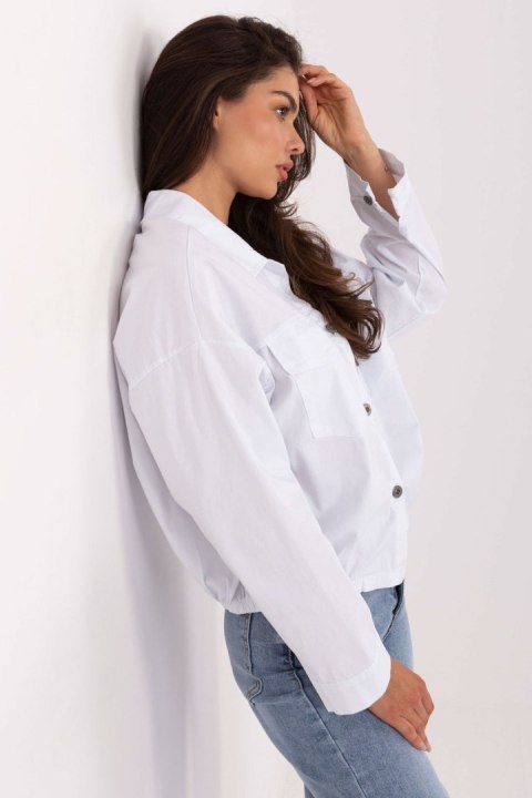 Koszula Damska Model IT-KS-FL9273.86 White - Rue Paris Koszula Damska Model IT-KS-FL9273.86 White - Rue Paris
